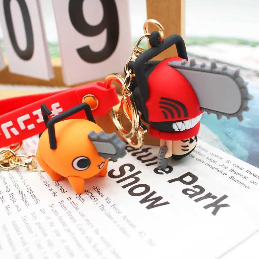 Chainsaw Man Keychains Cartoon Anime Keyrings Doll Pendant Keyholder Toys AccessoriesT251127