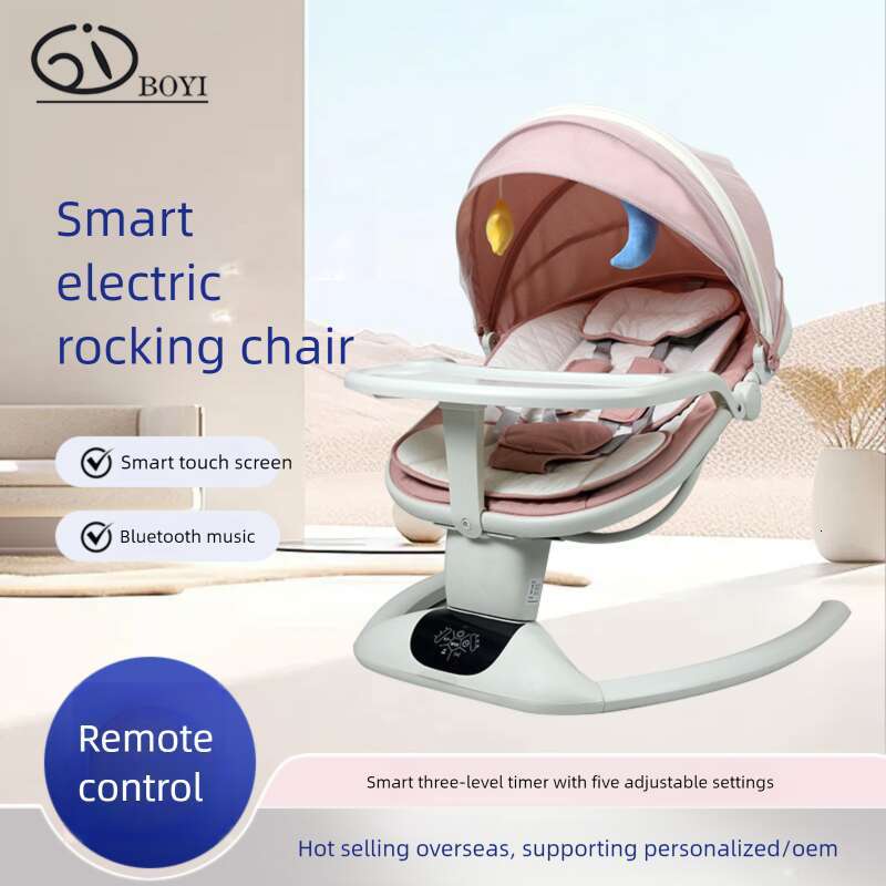 Cross-Border Baby Newborn 0-6 Months Bluetooth Music Reclining Chair Electric Rocking Bed