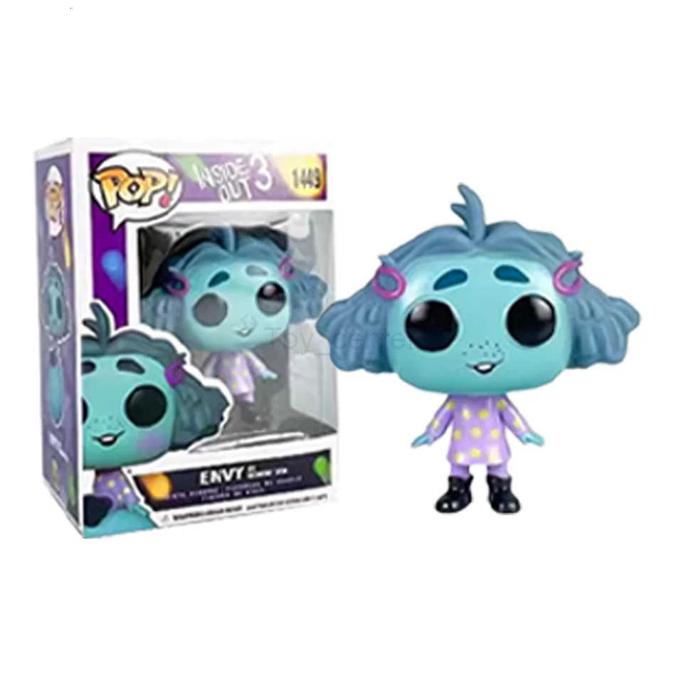 Disney Figuras de 10cm de Anime Inside Out juguetes de accin pelcula de dibujos animados alegra ansiedad ira tristeza desgust H251127