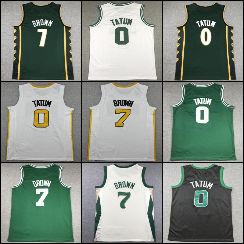 0 Jayson Tatum Basketball Jerseys Jaylen Brown Jrue Holiday Mens