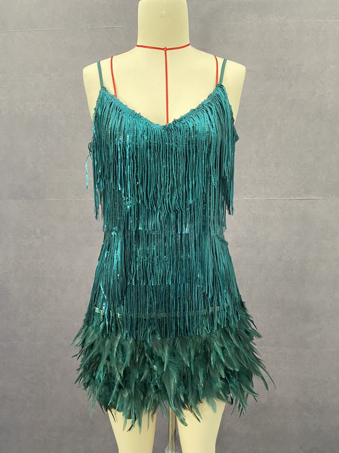 Women's Olive Green Sequin Skirts Slim Fit Straight Tube Fringe Midi Skirt Sparkly Tassel Party For Evening Club Party Festival Sexy Lady