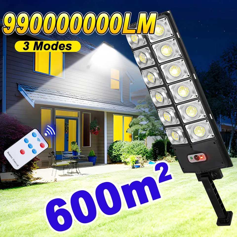 990000000LM Solar Lights 720 LED Ultra Bright External Solar Lamp 3 Modes Motion Sensor Solar Street Lamp Yard Garden LanternM251127