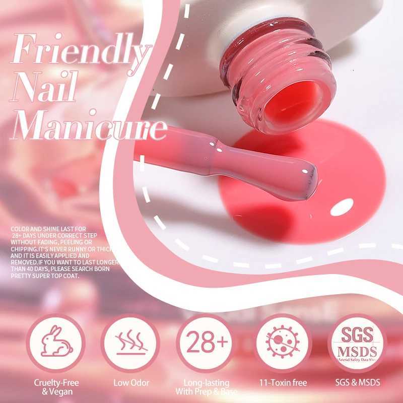 BORN PRETTY 10ml Pink Jelly Nude Gel Nail Polish Quick Extension Gel Long Lasting Construction Gel Varnish Nail Art ManicureT251127