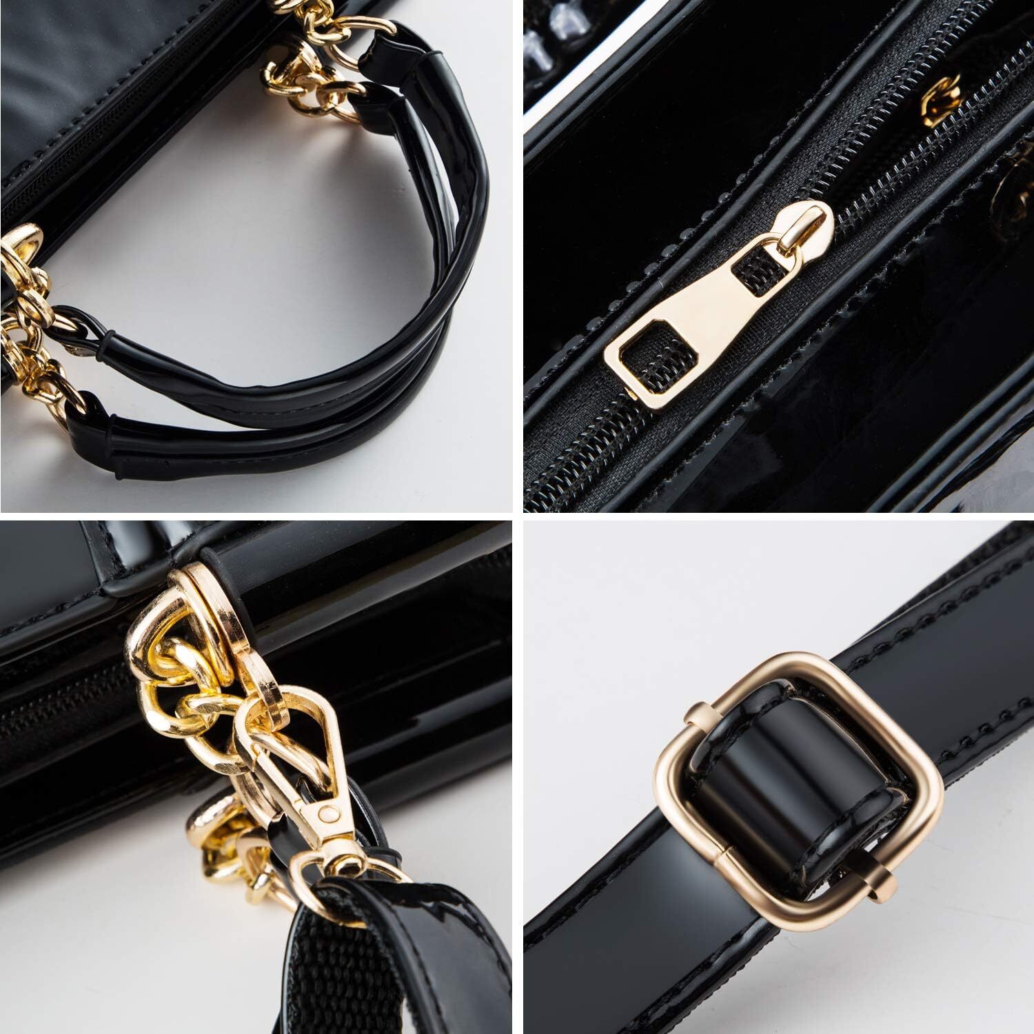 Ladies' handbag patent leather designer wallet suitable for daily use at shopping parties