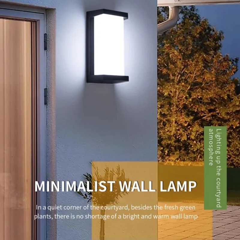 LED Wall Light Motion Sensor Outdoor Lighting Waterproof IP66 LED Porch Lights Balcony Garden Lights Outdoor Wall LampM251127