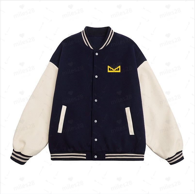 Designer men's and women's jackets with decorative prints all-lettered patchwork check pure cotton jackets comfortable and casual classic an