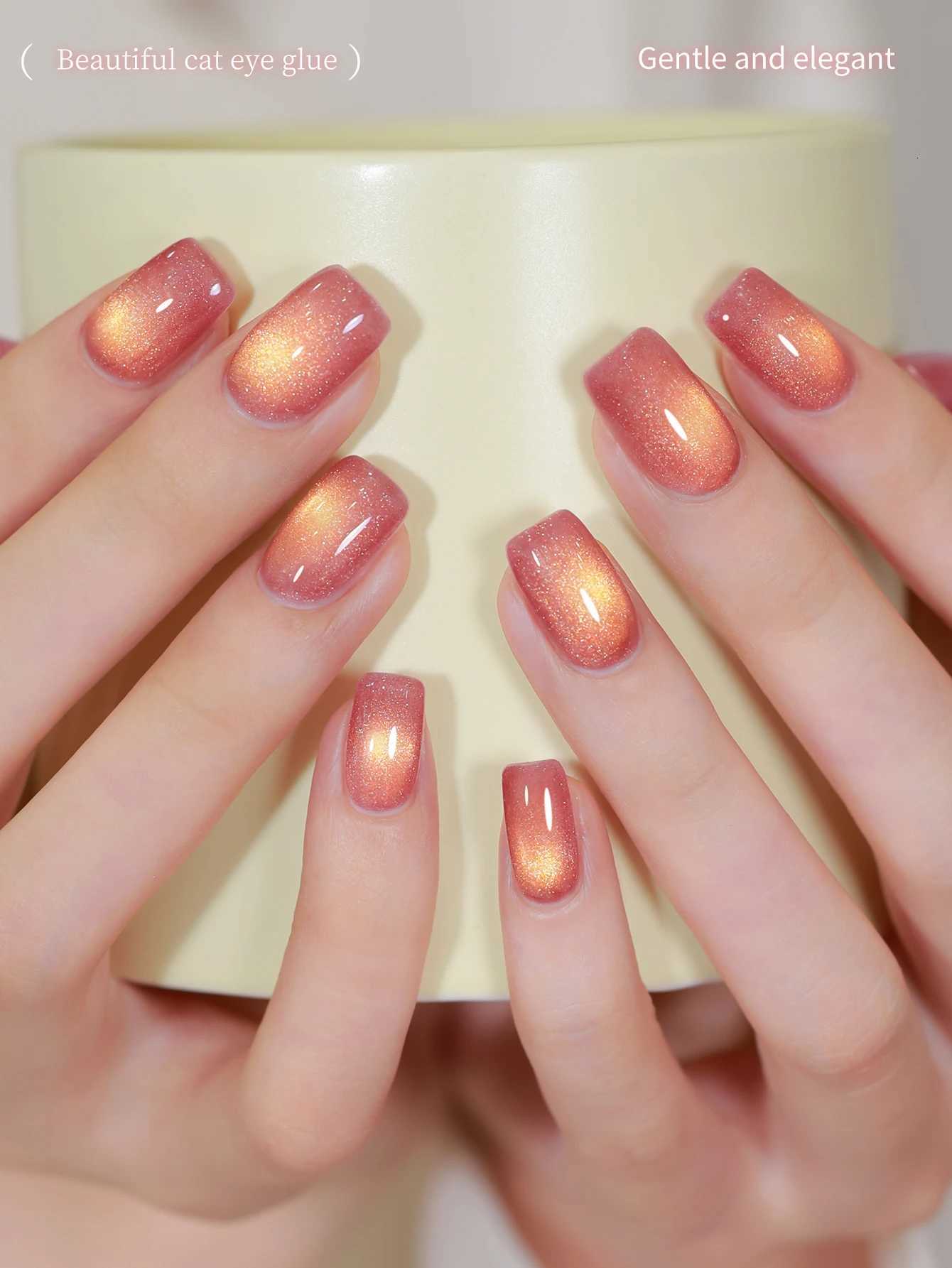 XEIJAYI 1pc 15ML Pink cat eye Nail Gel polish Semi Permanent Nail Art Soaking UV LED Nail Salon DIY Nail Salon Gel For WomenT251127