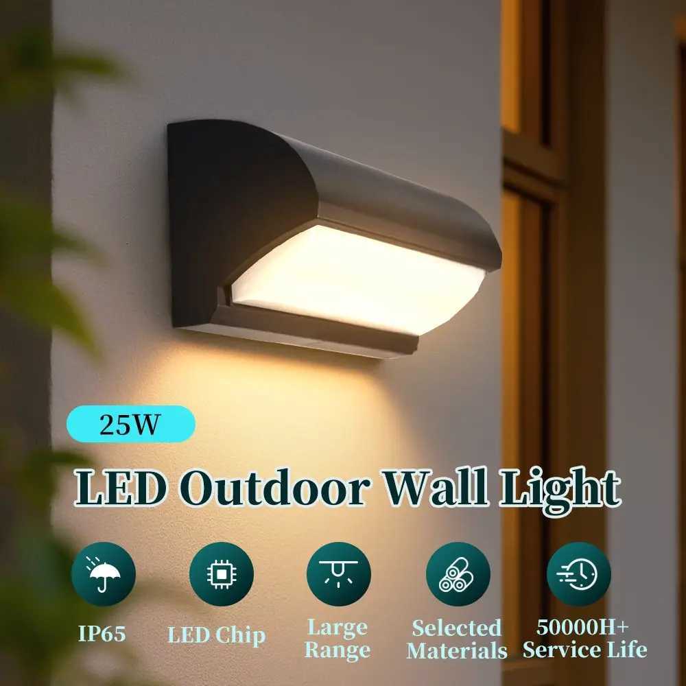 LED Outdoor Wall Light IP65 Waterproof Porch Light 25W Energy Saving Light Indoor For Garden Corridor Balcony Decor Wall LightM251127