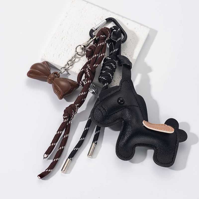 Womens Bag Charm Decoration Cartoon Rocking Horse Womens Leather Charm Bag Key Chain Cute Bag Accessories GiftsT251127