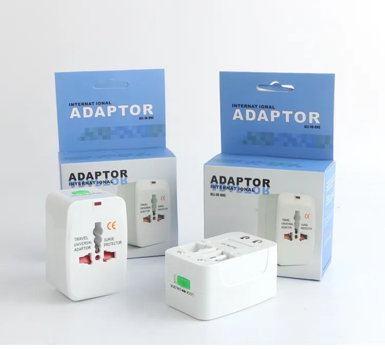 By Sea Shipping All In One World Universal AC Power Converter Adapter International Travel Adaptor Plug E U US UK Extension by DHL/FEDEX/UPS