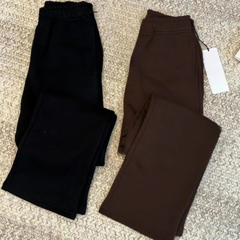 Designer Sports Pants Straight Leg Sweatpants Womens Yoga Full Length Wide-leg Loose Casual Trousers Studio-to-street Weekend City Jogger Sweatsuit with Pockets