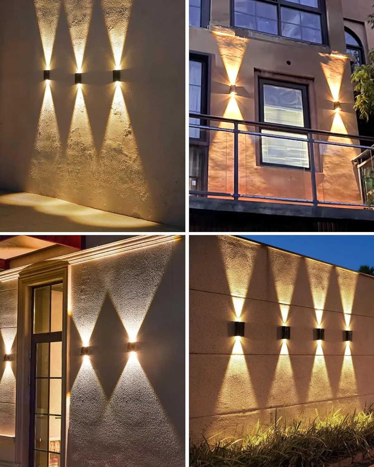 LED Solar Lights Outdoor Solar Powered Wall Lamp Waterproof Outdoor Garden Decorations Sunlight for Street Balcony Villa LampM251127