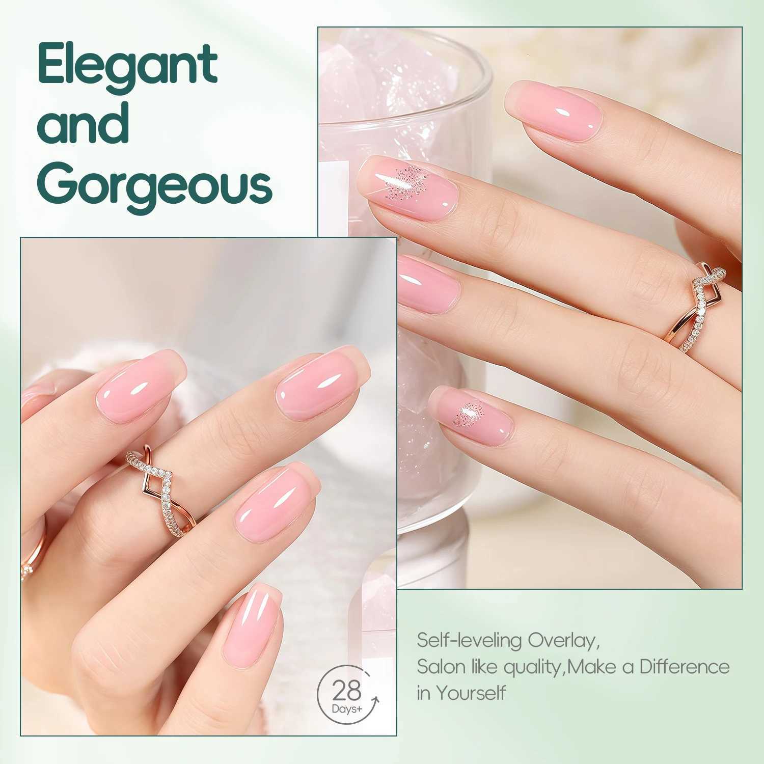 Nailpop Professional Jelly Gel Nail Polish Nude Milky White Pink Long Lasting High Shine UV LED Soak Off Gel Salon Nail Art DIYT251127