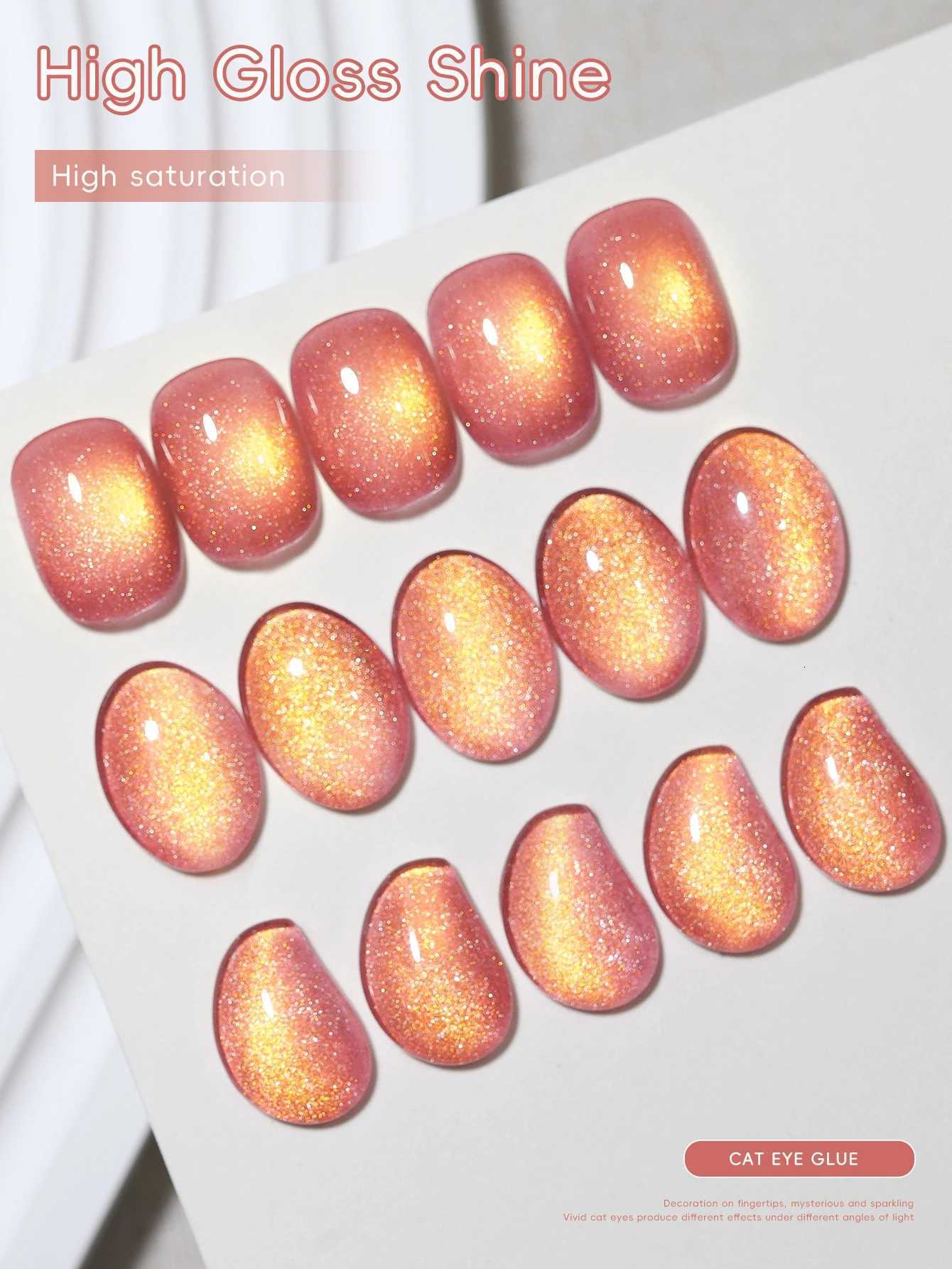 XEIJAYI 1pc 15ML Pink cat eye Nail Gel polish Semi Permanent Nail Art Soaking UV LED Nail Salon DIY Nail Salon Gel For WomenT251127