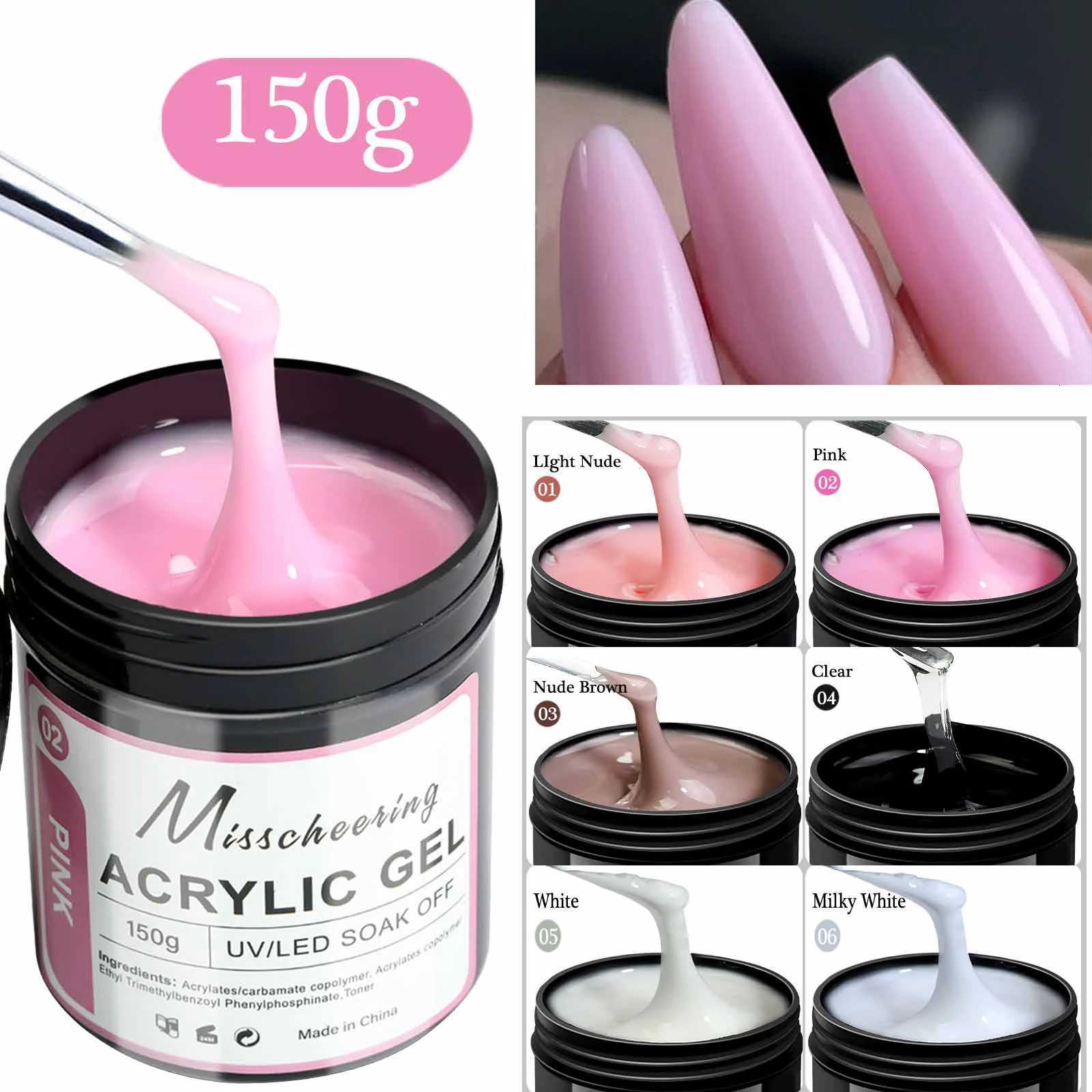 1Jar 150g Poly Nail Gel UV LED Cured Builder Nail Gel Acrylic Crystal Nail Extension Gel For Nails DIY At Home SalonT251127