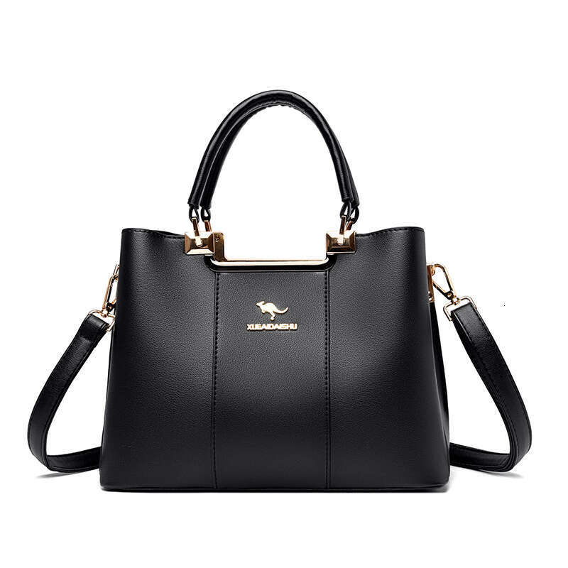 Handbag New Simple Commuter Fashionable Middle-aged Mom Large Capacity Multi-compartment Women's Can Be Shoulder Bag