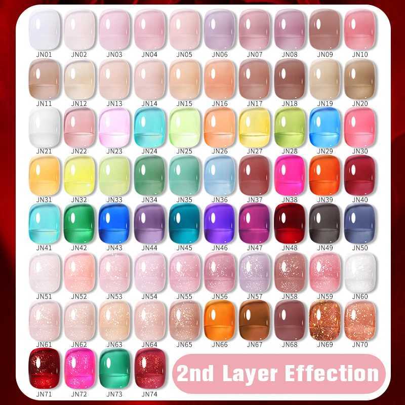 BORN PRETTY 10ml Blood Red Jelly Gel Nail Polish Halloween Nails Art Gel Polish Sheer Translucent Nail Gel for Winter ManicureT251127