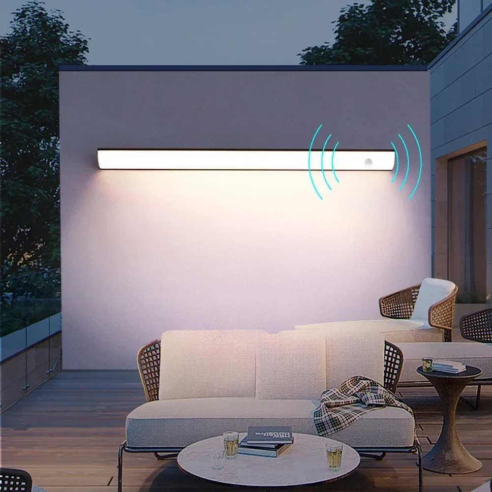 Long Strip Outdoor Balcony Room Decor Garden Terrace Led Lights Waterproof Wall Light Courtyard Door Light Porch Wall LampM251127
