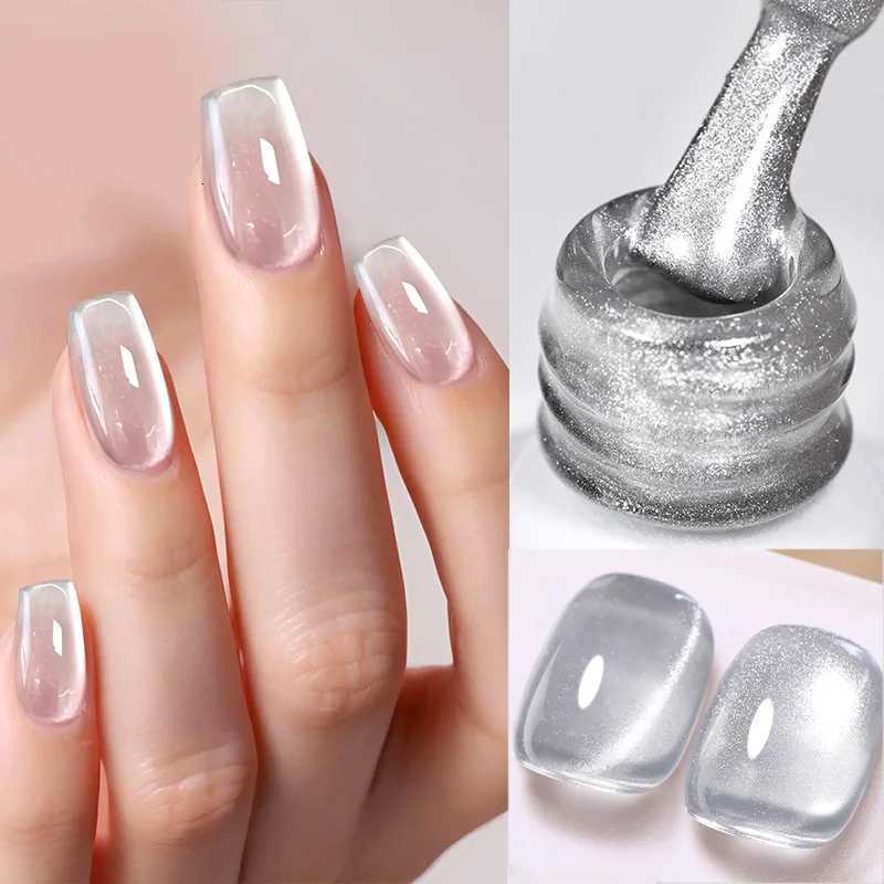 BORN PRETTY Sparkling Glass Bead Cat Magnetic Gel Nail Polish Flash White Spar Red Color Semi Permanent Soak Off UV Gel VarnishT251127