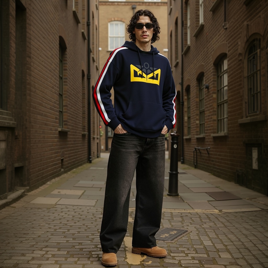 Men's and women's fashionable hoodies skateboarding hip-hop autumn and winter European and American style high street unisex streetwear hood