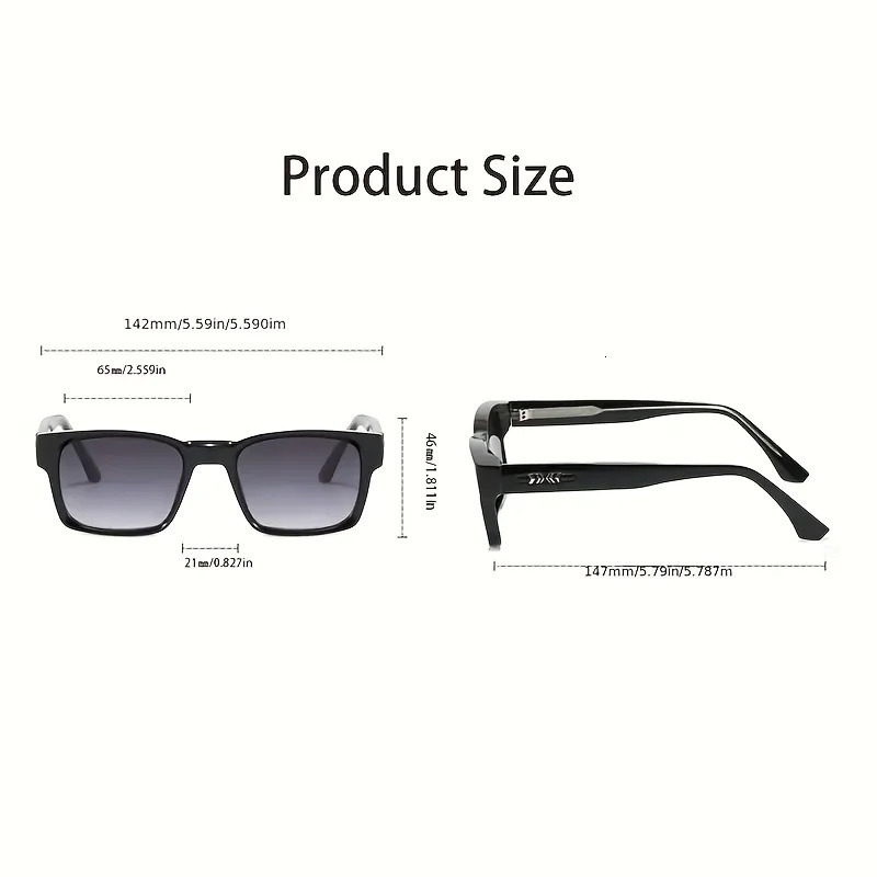 Fashion Square Sunglasse Men 2024 High Quality Trending Product Japanese Style Outdoor Driving Shades UV400 251126