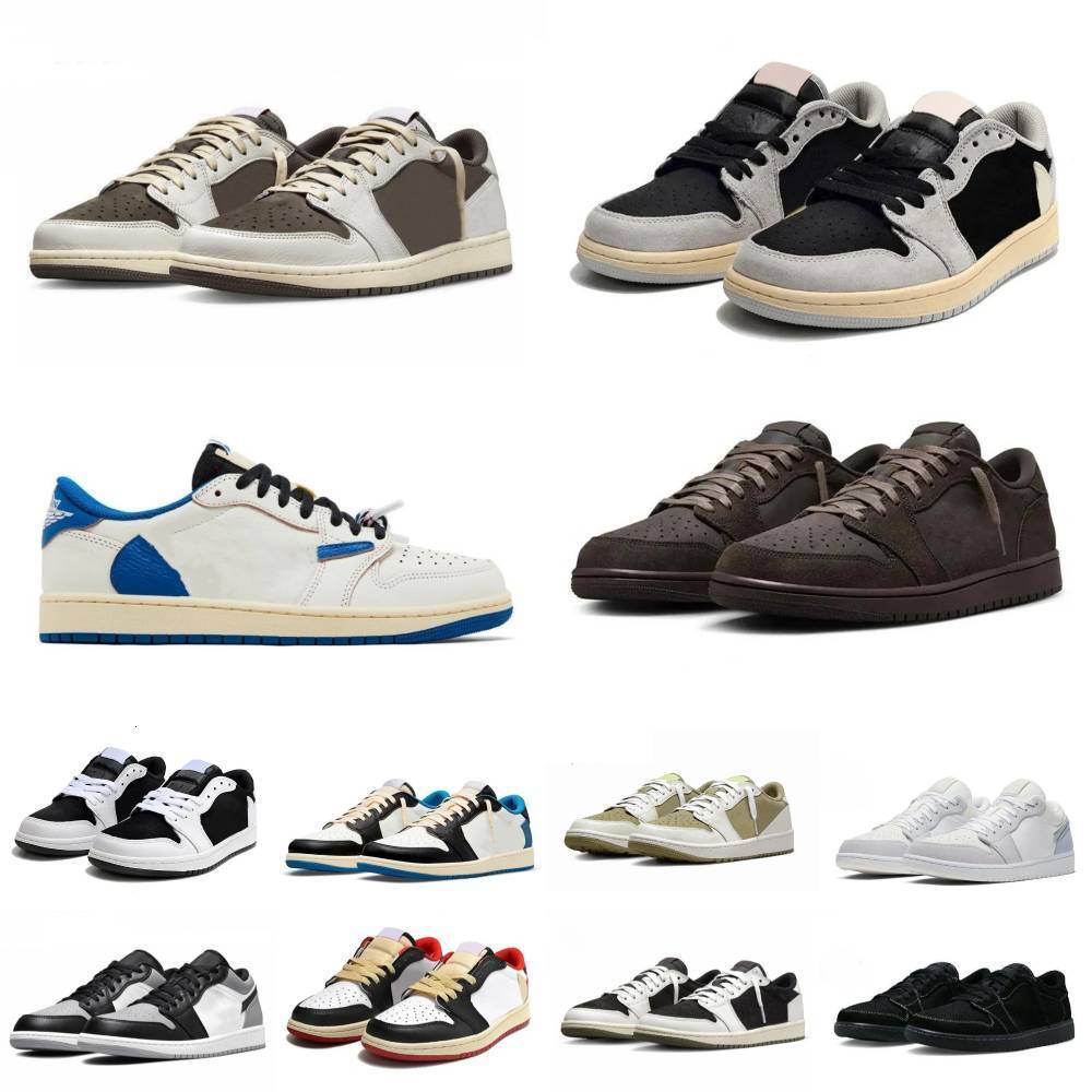 Trainers J1 1 Military Blue TS Low Sports Shoes Mans Women 1S OG SP Reverse Velvet Brown RetroeS Basketball Shoes Mocha Jack Dark Medium Olive Neutral Canary Sneakers
