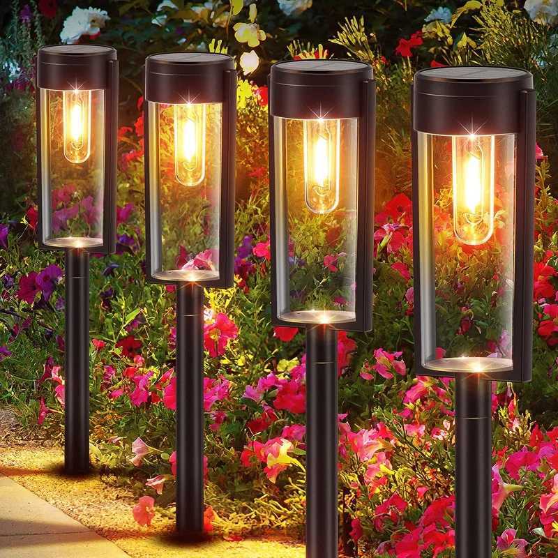 New Solar Tungsten Lamp LED Outdoor Solar Lawn Light Garden Rainproof Landscape Lighting Street Patio Ground Buried LampsM251127