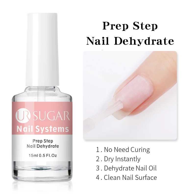 UR SUGAR 15ml 2Pcs/Set Nail-Primers Nail Prep Dehydrator Set No Need UV LED Lamp Manicures for Nail Art Gel Nail Polish DesignT251127
