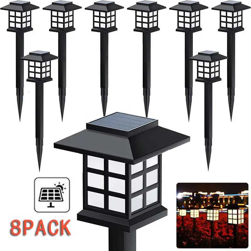 8 Pack Solar Pathway Garden Lights Outdoor Waterproof Landscape for Yard Patio Walkway Driveway Decor Solar Lawn Lamp LightingM251127