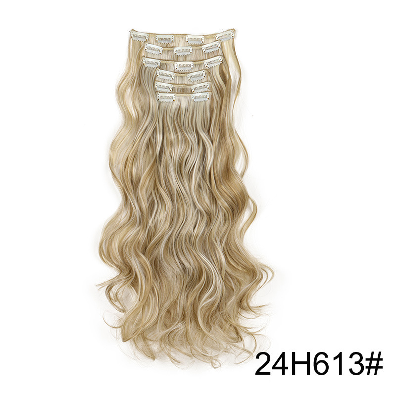 Clip In Hair Extensions 6Pcs Body Wavy Curly 16 Clips Magic Hair Extension Seamless Hair Weft Blond Black Brown 20 Colors Available