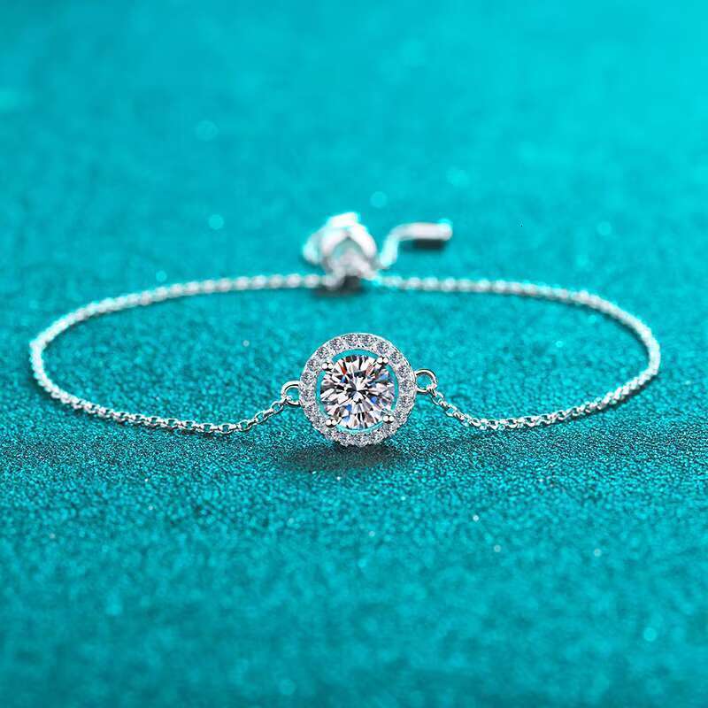 DHcollections PYQ 1ct Adjustable Fashion Elegant Genuine 0.1ct Pound Anniversary Silica Bracelet