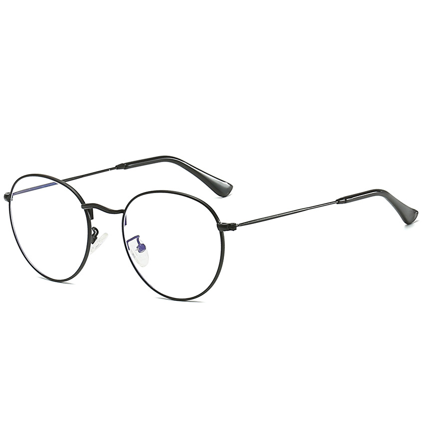 Designer Sunglasses For Women Men Anti-blue Light Plain Lenses Metal Myopia Frame Glasses Oval Anti-blue Light Business Glasses