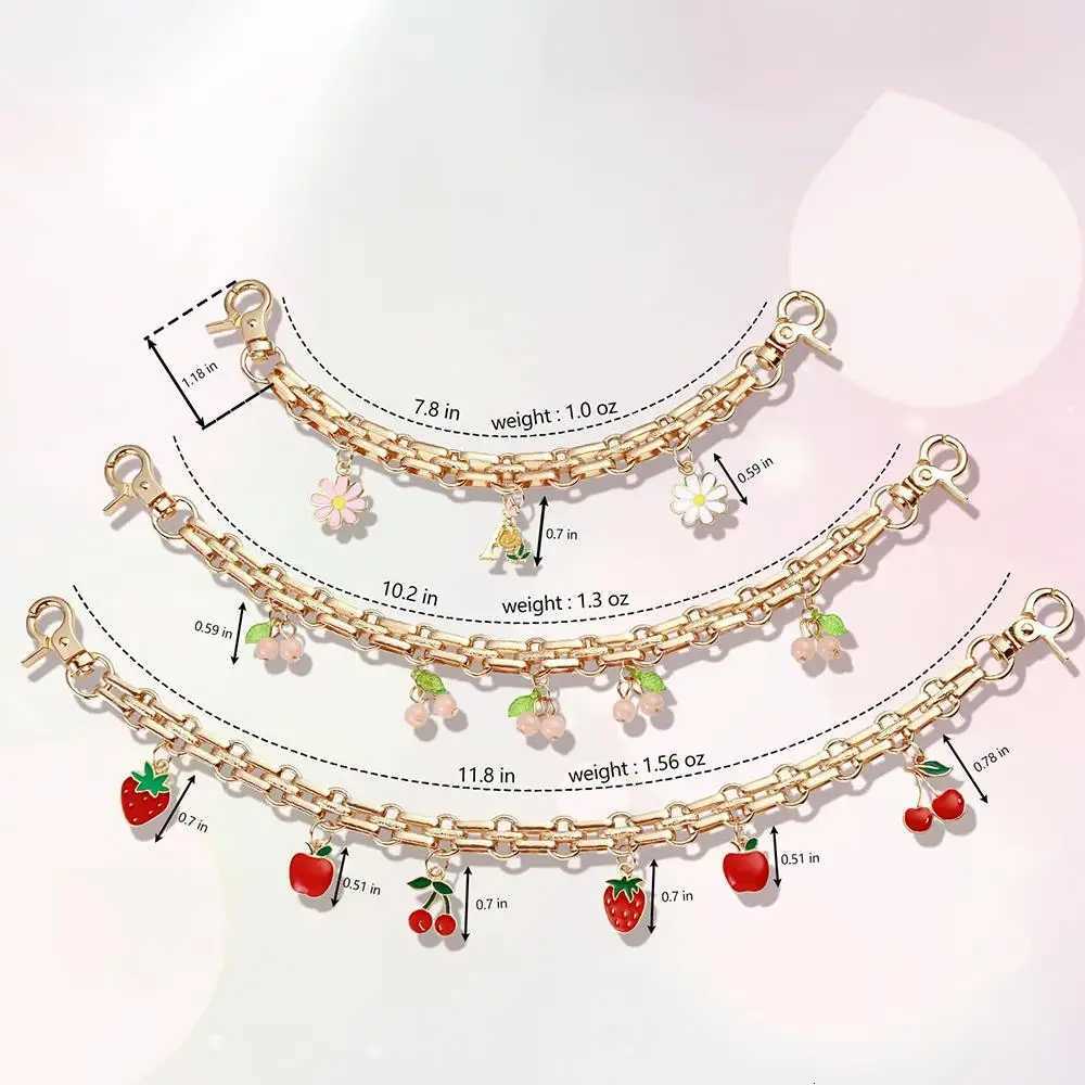HOT Cherry Pendant Girls Bag Charms Sweet Bag Chain Extension Strap Crossbody Bag Accessories Hanging Ornaments Trendy JewelryT251127