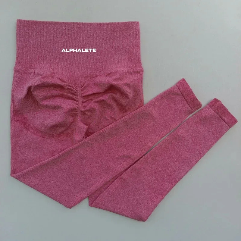 ALPHALETE Women Yoga Pants Leggings Hips Lifting Gym Leggings Seamless Sport Pants High Waist Fitness Leggings Workout Running 251114