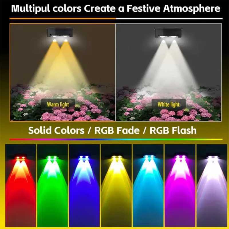 LED Solar Light Outdoor Garden Square Wall Lamp Outdoor Waterproof for Courtyard Garden Fence Lighting Wall Decoration LightingM251127