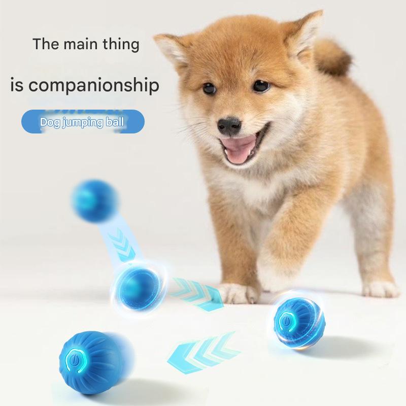 Gravity smart jumping ball electric charging cat and dog toy self-hi pet dog artifact ball electric smart pet ball