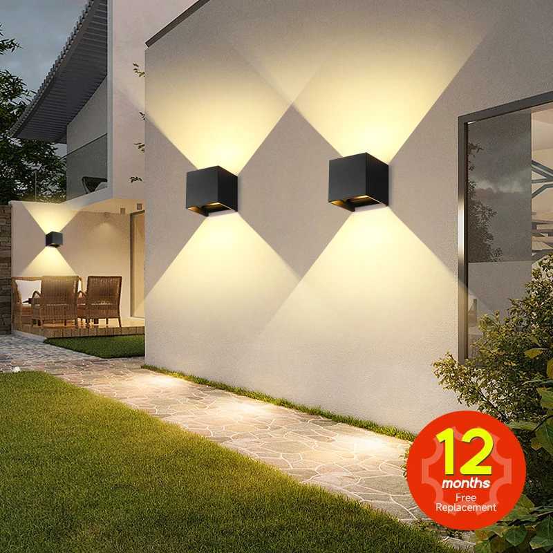 Wall Light Waterproof Exterior Aluminum Garden Street Outdoor LED Light Courtyard Lamp Lustre Porch Home Appliances Facade LampM251127