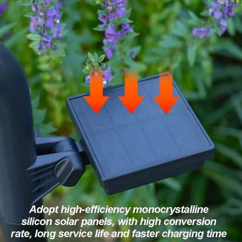 1-4 Pcs Solar LED Light Super Bright Spotlight Outdoor Lighting IP55 Waterproof Lawn Lamps Path Light for Garden Walkway DecorM251127