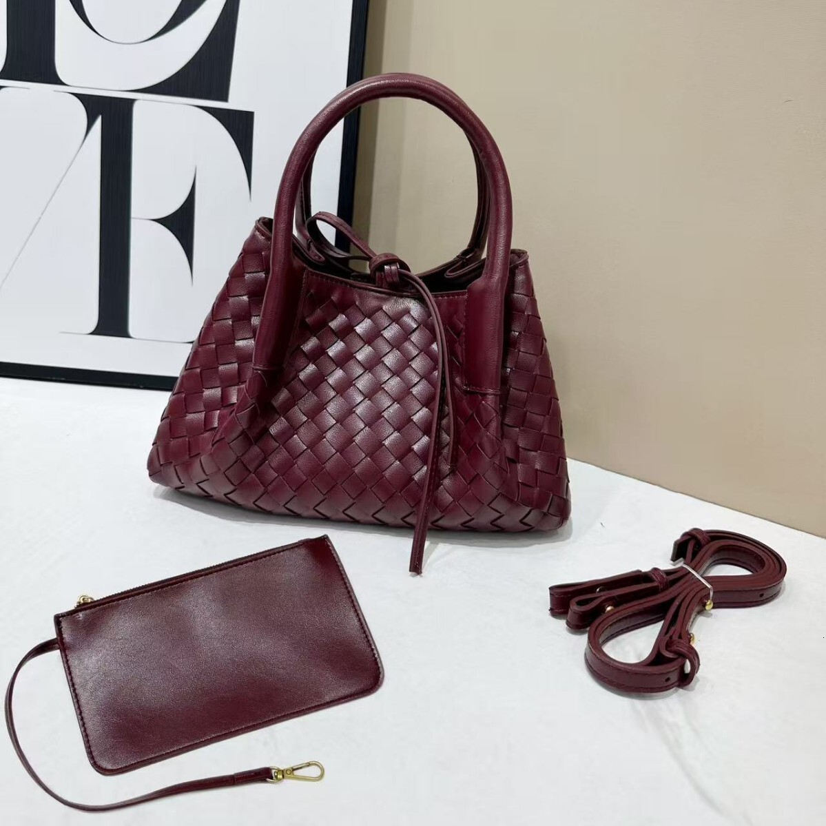 Designer Luxury Bag Vintage Cowhide Woven Tote Bag 2025 New Large Capacity Mother-daughter Bag Handheld Bucket Shoulder Crossbody Bag