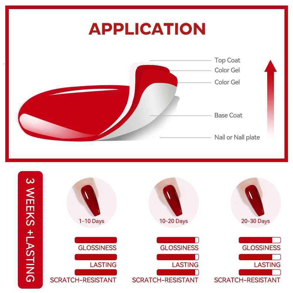 Clou Beaute 15ml HEMA TPO FREE Color Gel Nail Polish Nude Pink Red Green Collection Nail Gel Polish Glitter Soak Off UV LED GelT251127