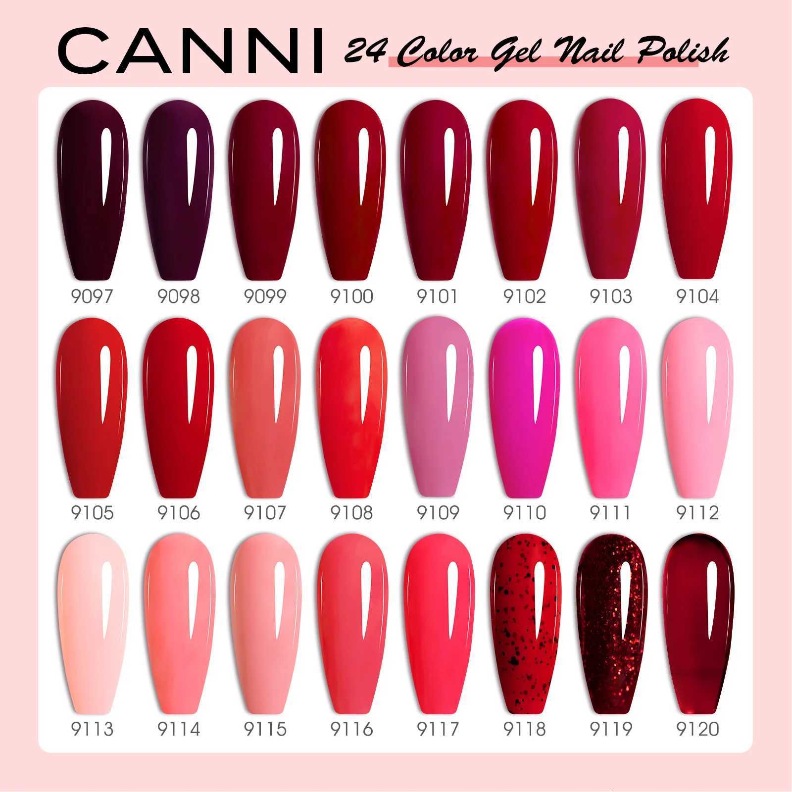 CC5 CANNI Nail Gel Polish HEMA FREE Christmas Red Winter Color Nail Gel Polish New Year Gel Design Soak Off UV LED Varnish 9mlT251127
