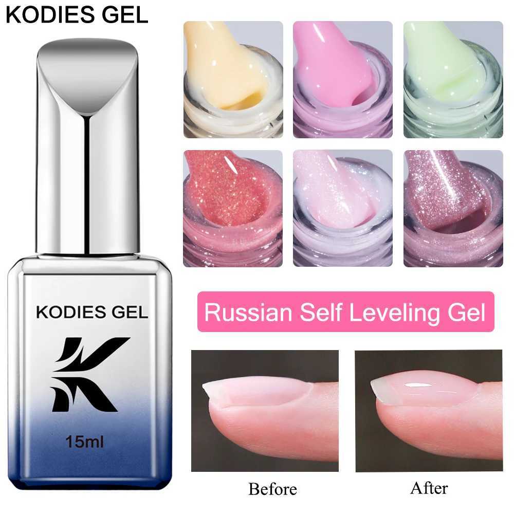 KODIES GEL NEW Self Leveling Gel Nail Polish 15ml Semi Permanent UV Spring Nude Color C Arc French Gel Manicure Salon QualityT251127
