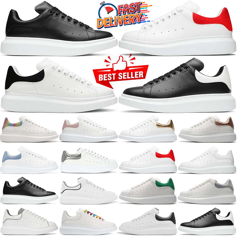 with box designer shoes mqueeen sneakers for women mens trainers leather white black suede red grey gold chaussure luxurys womens outdoor walking jogging alexander