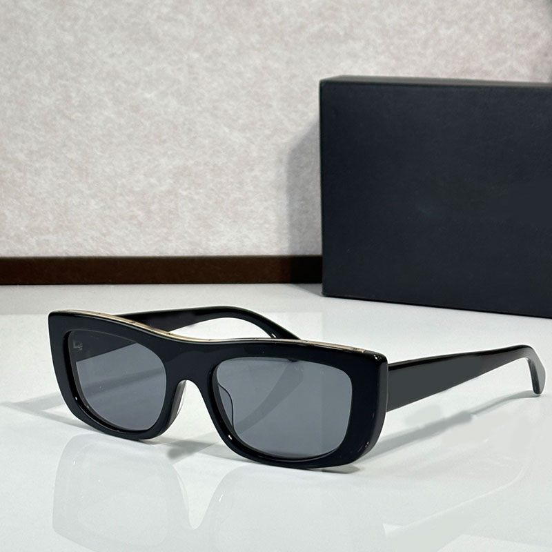 Rectangular Sunglasses Designer Women Fashion Casual Glasses Acetate Fiber Frame Polycarbonate Lens Cat Eye Rectangular Glasses 5559 UV Protection