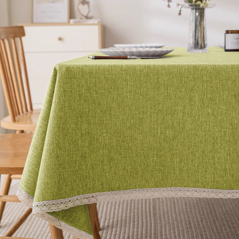 A833 family restaurant waterproof and oil-proof disposable coffee table tablecloth tablecloth cotton and linen high-grade tablecloth