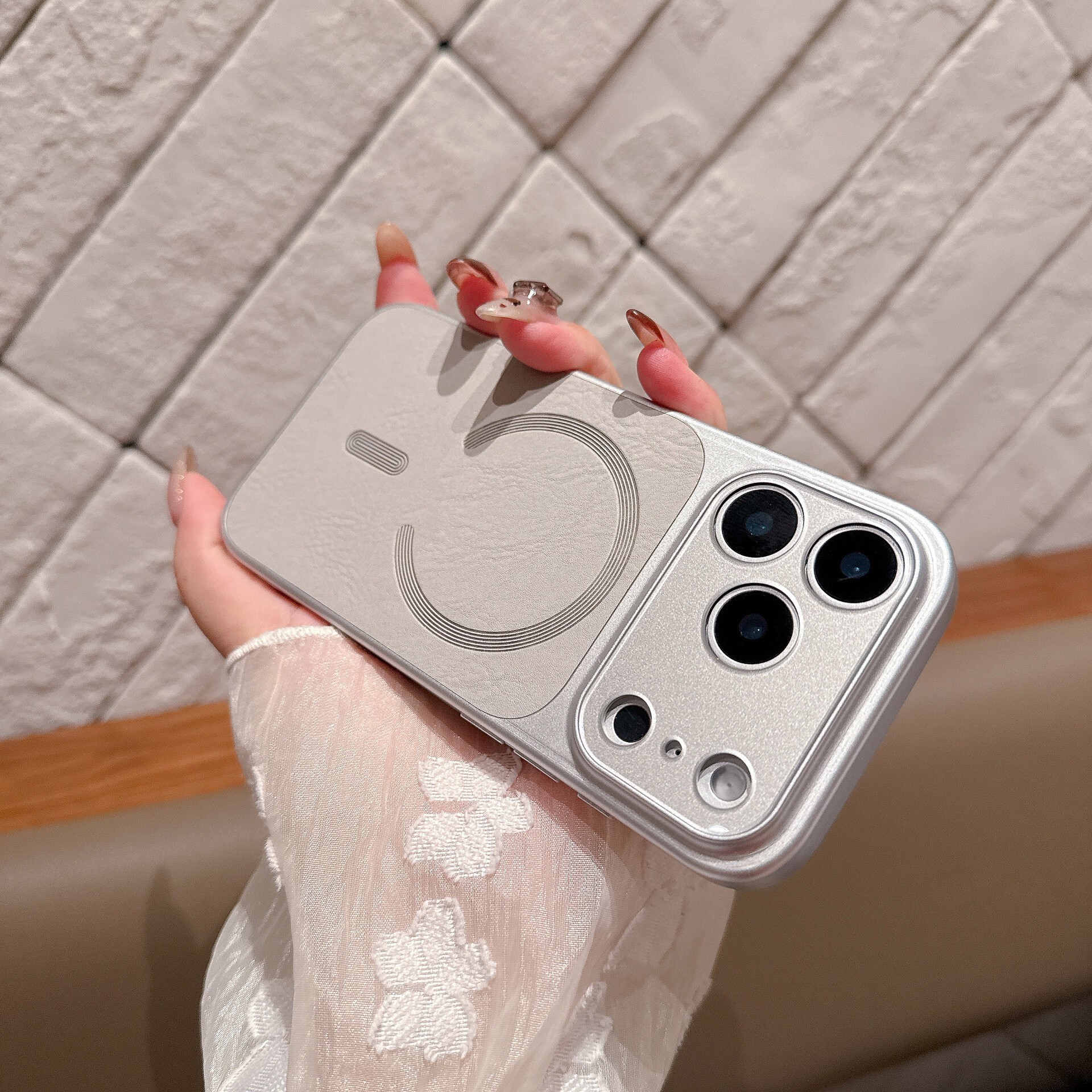 Electroplated Magnetic Phone Case iPhone 17 Pro Max Compatible with Apple 16/15 Pro Hard Protective Case