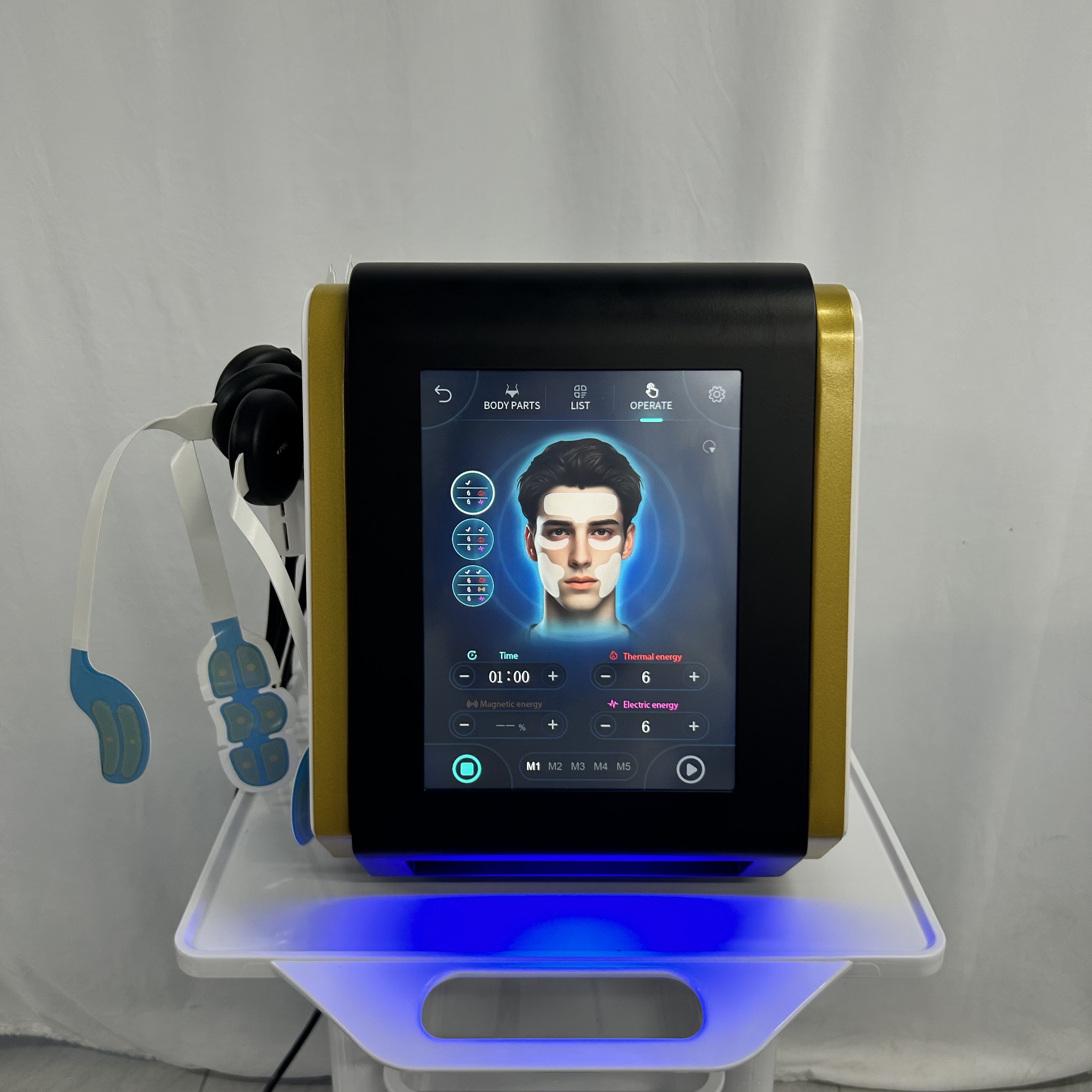 Ems Magnetic Face Home Slimming Instrument Lifts and Tightens The Face To Remove Wrinkles and Lines Multi-Function Facial Shaping Instrument NEW