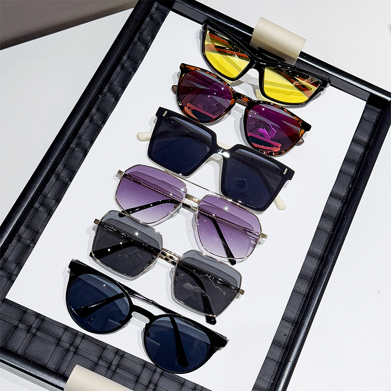 6 pairs of unisex stylish sunglasses as accessories, perfect for daily wear and matching with outfits.