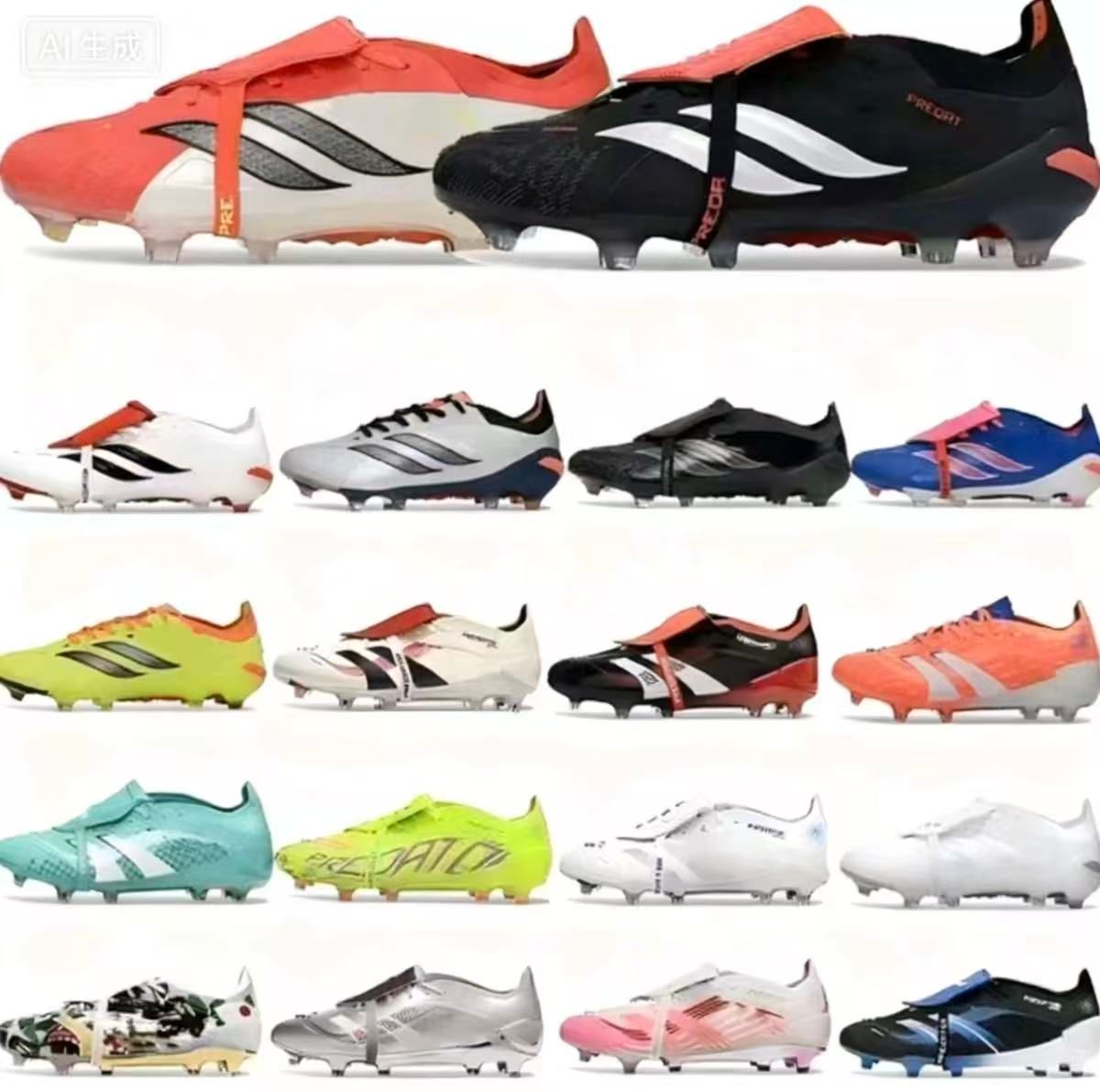 designer Pradetor 26 Football Boots Coral Blaze Pedri Preditors 26 Black Football Shoes Immortal DNA Estelar Boots Jude Bellingham Signal Coral Soccer Cleats