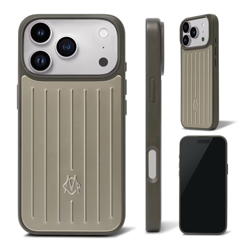 RIM Silver Phone Case with box Suitcase Designer Black iPhone Case for Apple iPhone 17 Pro Max 16 15 14 Aluminum Alloy MagSafe Cover Coque Funda Titanium Cases